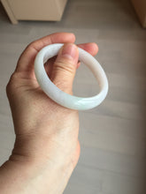 Load image into Gallery viewer, 52mm certified Type A 100% Natural green/purple/white oval Jadeite Jade bangle BM57-0280