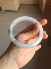 Load image into Gallery viewer, 58.5mm certified Type A 100% Natural white light green purple Jadeite Jade bangle PF68-0501