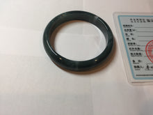 Load image into Gallery viewer, 60.8mm Certified Type A 100% Natural dark green/blue/gray/black Guatemala Jadeite bangle PB279-0687