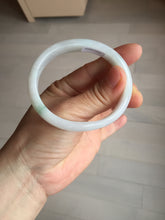Load image into Gallery viewer, 52mm certified Type A 100% Natural green/purple/white oval Jadeite Jade bangle BM57-0280