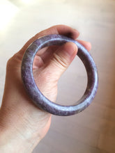 Load image into Gallery viewer, 60mm 100% natural purple/dark blue/brown/white purple mica + Tourmaline bangle SY34