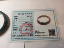 Load image into Gallery viewer, 60.6mm Certified Type A 100% Natural dark green/blue/gray/black Guatemala Jadeite bangle Pb280-0691