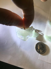 Load image into Gallery viewer, 100% natural type A white light green jadeite jade fox mask pendant necklace PD101