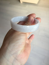 Load image into Gallery viewer, 51mm Certified Type A 100% Natural light purple/white square Jadeite Jade bangle BN92-2723
