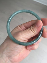 Load image into Gallery viewer, 58.8mm Certified Type A 100% Natural dark green/blue/gray/black slim round cut Guatemala Jadeite bangle GL36-16-3806