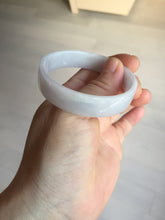 Load image into Gallery viewer, 51mm Certified Type A 100% Natural light purple/white square Jadeite Jade bangle BN92-2723