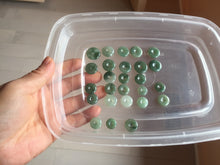 Load image into Gallery viewer, 9.5-17mm Type A 100% Natural icy watery oily dark green gray black(油青) Jadeite Jade Safety Guardian Button donuts Pendant group AU80 add on item