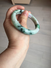 Load image into Gallery viewer, 59mm 100% natural Type A sunny green purple jadeite jade bangle BM74