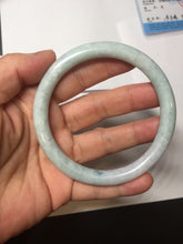 Load image into Gallery viewer, 61mm certified Type A 100% Natural light green light purple round cut Jadeite Jade bangle PH218-3235