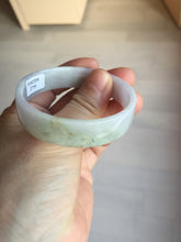 Load image into Gallery viewer, 51mm Certified Type A 100% Natural light purple/white square Jadeite Jade bangle BN93-2719