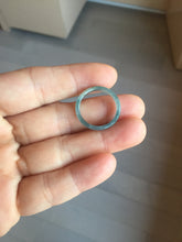 Load image into Gallery viewer, 16.5mm size 6 100% natural type A icy watery green/blue icy watery Guatemala jadeite jade band ring group PA256