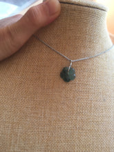 Load image into Gallery viewer, 100% Natural type A icy watery blue green gray Guatemala jadeite Forget-Me-Not(勿忘我) Flower Pendant group BP180