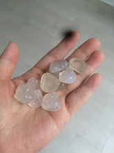 Load image into Gallery viewer, 100% natural icy clear warm light yellow/white agate happy Buddha pendant XY76 (add on item)