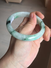 Load image into Gallery viewer, 56.5mm Certificated sunny green/dark green/white jadeite jade bangle BK120-8240