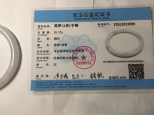 Load image into Gallery viewer, 60.5mm certified Type A 100% Natural light green light purple round cut Jadeite Jade bangle PH219-3209