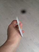 Load image into Gallery viewer, 58mm certified Type A 100% Natural green/purple/yellow flat style Jadeite jade bangle C89-2