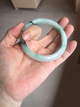 Load image into Gallery viewer, 56.5mm Certificated sunny green/dark green/white jadeite jade bangle BK120-8240