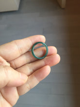 Load image into Gallery viewer, 16.5mm size 6 100% natural type A icy watery green/blue icy watery Guatemala jadeite jade band ring group PA256
