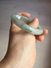 Load image into Gallery viewer, 54.7mm certified type A 100% Natural light purple brown green(FU LU SHOU) dark green gray(淡油青) black jadeite jade bangle BS153-0489