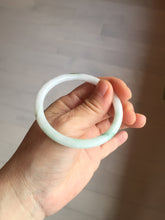 Load image into Gallery viewer, 53.9mm 100% natural Type A sunny green white purple round cut jadeite jade bangle BL96-4661