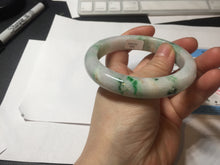Load image into Gallery viewer, 60.2mm certified Type A 100% Natural light green sunny green light purple Jadeite Jade bangle BK139-5281