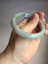 Load image into Gallery viewer, 54.7mm certified type A 100% Natural light purple brown green(FU LU SHOU) dark green gray(淡油青) black jadeite jade bangle BS153-0489
