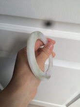 Load image into Gallery viewer, 58mm certified Type A 100% Natural green/purple/yellow flat style Jadeite jade bangle C89-2