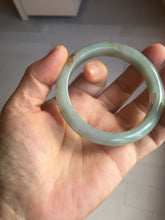 Load image into Gallery viewer, 54.7mm certified type A 100% Natural light purple brown green(FU LU SHOU) dark green gray(淡油青) black jadeite jade bangle BS153-0489