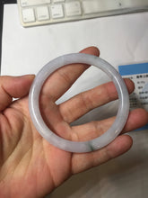 Load image into Gallery viewer, 60.5mm certified Type A 100% Natural light green light purple round cut Jadeite Jade bangle PH219-3209