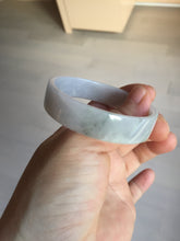 Load image into Gallery viewer, 51mm Certified Type A 100% Natural light purple/white square Jadeite Jade bangle BN94-2711