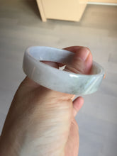 Load image into Gallery viewer, 51mm Certified Type A 100% Natural light purple/white square Jadeite Jade bangle BN94-2711