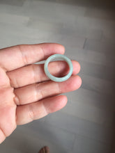 Load image into Gallery viewer, Size 6 1/2-10 1/2 100% natural type A light green white jadeite band ring group AA111