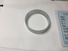 Load image into Gallery viewer, 48.3mm Certified Type A 100% Natural icy watery light green clear white super thin Jadeite Jade bangle PH250-0203