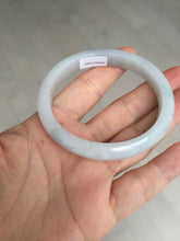 Load image into Gallery viewer, 52mm certified Type A 100% Natural green/purple/white oval Jadeite Jade bangle BM57-0280
