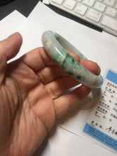 Load image into Gallery viewer, 60.5mm certified Type A 100% Natural light green sunny green light purple Jadeite Jade bangle BK140-5278