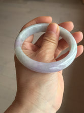 Load image into Gallery viewer, 57.5mm Certified Type A 100% Natural sunny green purple white jadeite Jade bangle BS99-2535