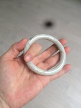 Load image into Gallery viewer, 56.9mm certified 100% natural type A light green/purple/yellow round cut jadeite jade bangle D125-8926