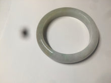 Load image into Gallery viewer, 55.9mm Certified Type A 100% Natural white/green/yellow early spring morning color Jadeite Jade bangle A105-5066