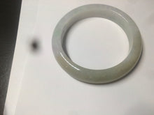 Load image into Gallery viewer, 55.9mm Certified Type A 100% Natural white/green/yellow early spring morning color Jadeite Jade bangle A105-5066