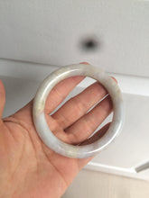 Load image into Gallery viewer, 56.9mm certified 100% natural type A light green/purple/yellow round cut jadeite jade bangle D125-8926