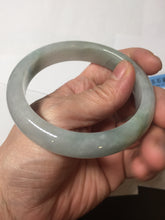 Load image into Gallery viewer, 58.5mm Certified Type A 100% Natural icy watery green/purple chubby Jadeite Jade bangle PB246-9529