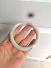 Load image into Gallery viewer, 56.9mm certified 100% natural type A light green/purple/yellow round cut jadeite jade bangle D125-8926