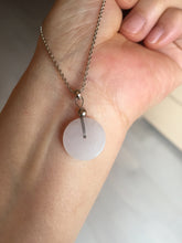 Load image into Gallery viewer, 14.8mm Type A 100% Natural icy watery light purple/yellow/white /green Jadeite Jade Safety Guardian Button Pendant group AX161