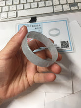 Load image into Gallery viewer, 48.3mm Certified Type A 100% Natural icy watery light green clear white super thin Jadeite Jade bangle PH250-0203