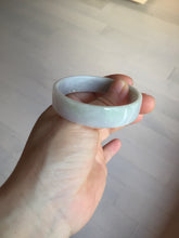 Load image into Gallery viewer, 51mm Certified Type A 100% Natural light purple/white square Jadeite Jade bangle BN95-2713