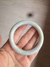 Load image into Gallery viewer, 54.8mm certified 100% natural type A light green/purple/yellow round cut jadeite jade bangle D124-8929