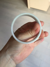 Load image into Gallery viewer, 51mm Certified Type A 100% Natural light purple/white square Jadeite Jade bangle BN95-2713