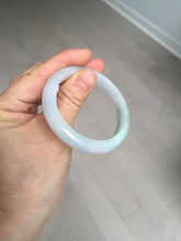 Load image into Gallery viewer, 51mm certified Type A 100% Natural green/purple/white oval Jadeite Jade bangle BM59-0262