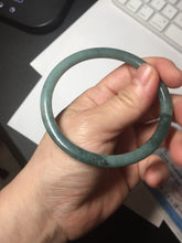 Load image into Gallery viewer, 59.2mm Certified Type A 100% Natural dark green/blue/gray/black slim round cut Guatemala Jadeite bangle GL36-18-3811