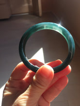 Load image into Gallery viewer, 59.8mm Certified Type A 100% Natural dark green/blue/gray/black Guatemala Jadeite bangle PJ140-1483